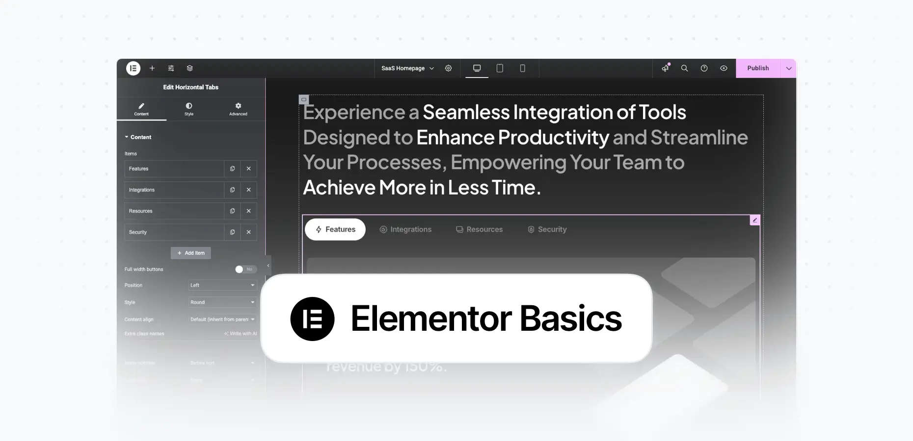 Getting Started With Elementor